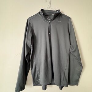 Nike Men's Dark Gray Quarter-Zip Jacket